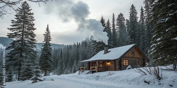 Obraz house in the mountains