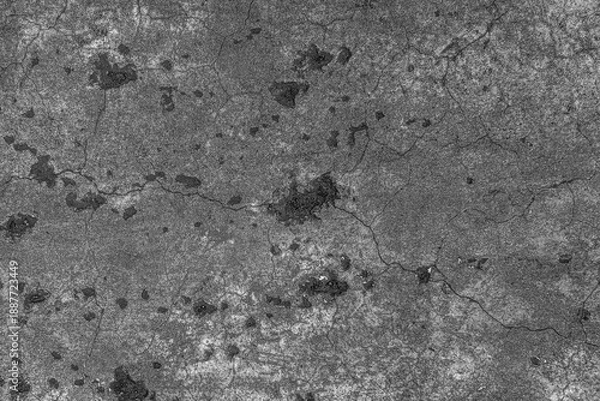 Obraz Cracked asphalt pavement texture background with rough gritty surface