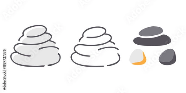 Obraz Balanced stones illustration