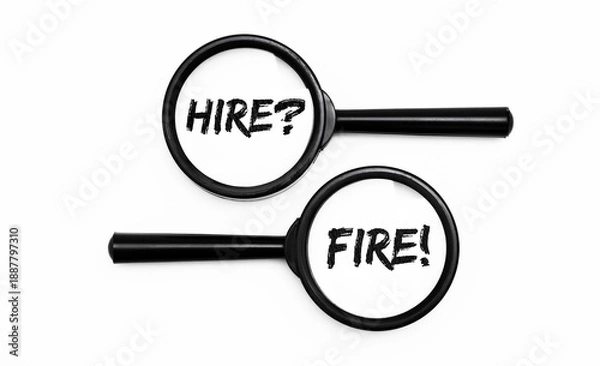 Obraz Hire or fire?