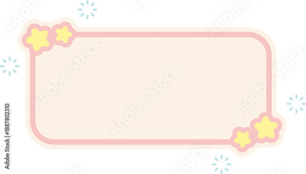 Fototapeta Text Box Label Note