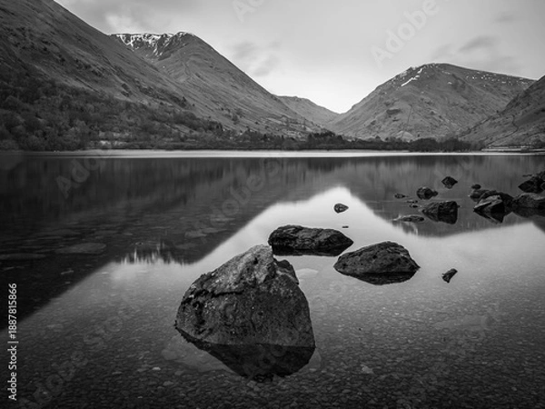 Obraz lake and mountains