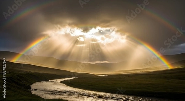 Obraz Rainbow in the sun.