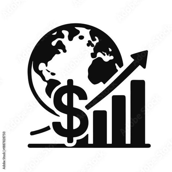 Obraz Global economy icon