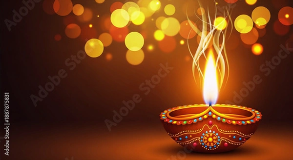 Obraz christmas candles on a dark background