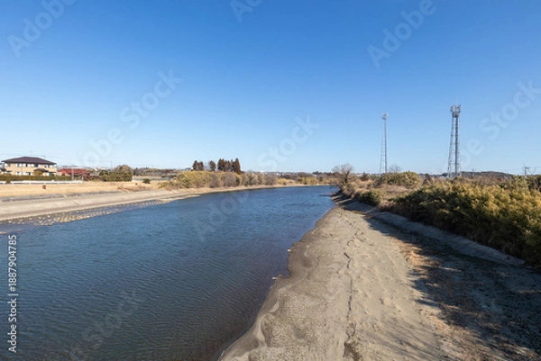 Obraz 千葉県市原市を流れる養老川