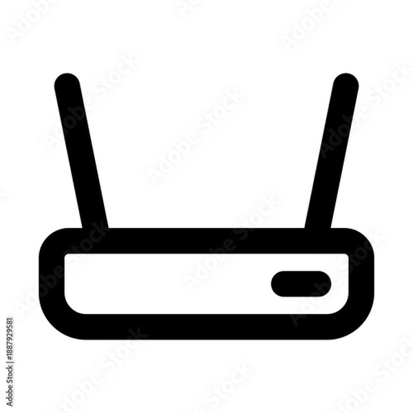 Obraz electronic device outline icon set