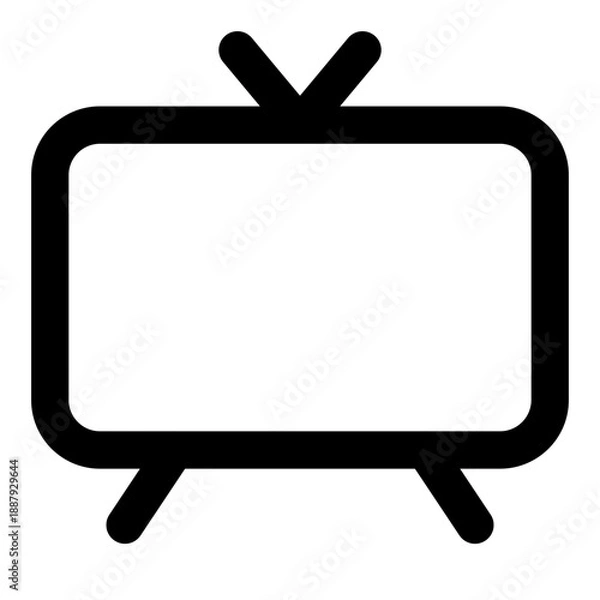 Obraz electronic device outline icon set