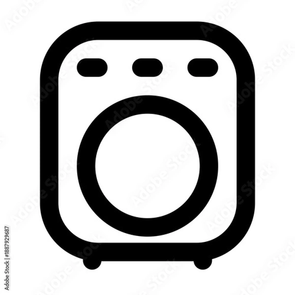 Obraz electronic device outline icon set