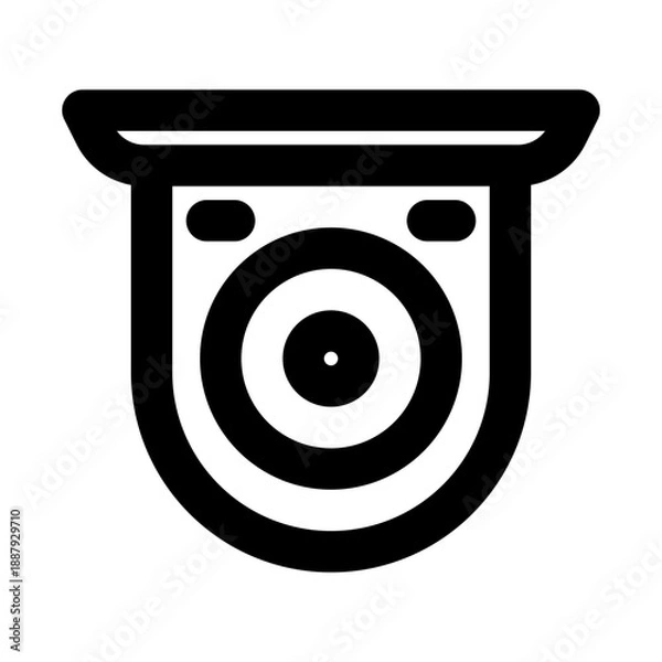 Obraz electronic device outline icon set