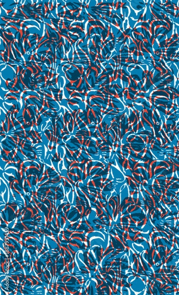 Obraz blue allover allver digital print 
