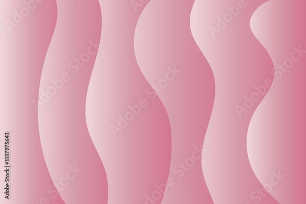 Obraz Abstract pink background with waves. Gradient illustration