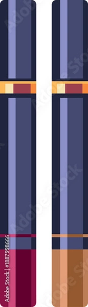 Obraz Lipgloss Makeup Box Vector Design