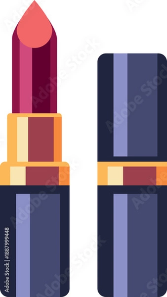 Obraz Red Lipstick Vector Design