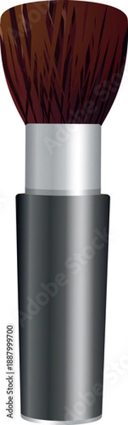 Obraz Soft And Fluffy Makeup Brush Vector Design