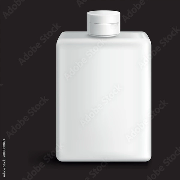 Obraz White Perfume Square Can Vector Design