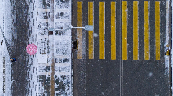 Obraz winter city scene