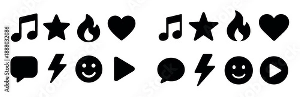 Obraz Iconography Grid