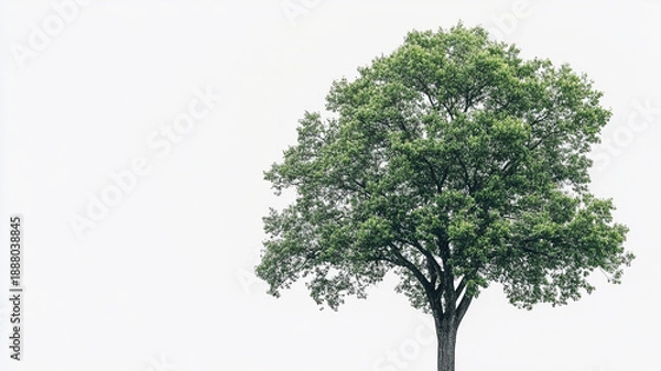 Fototapeta A tree isolate on a white background.