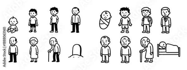 Obraz Human Life Cycle Stages