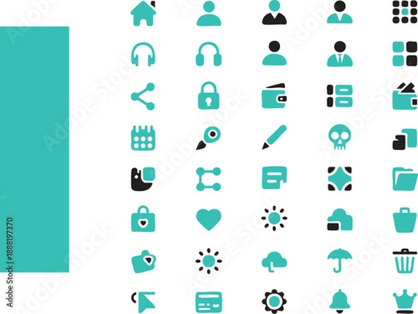 Fototapeta Business Workflow Process Icon