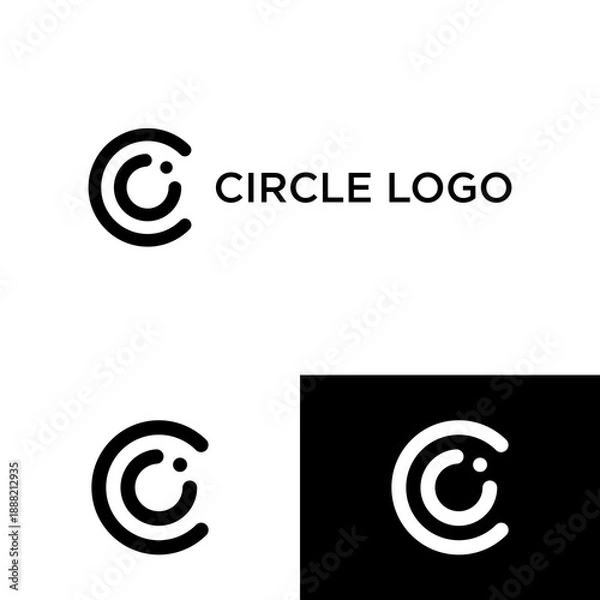 Obraz  circle logo vector icon illustration