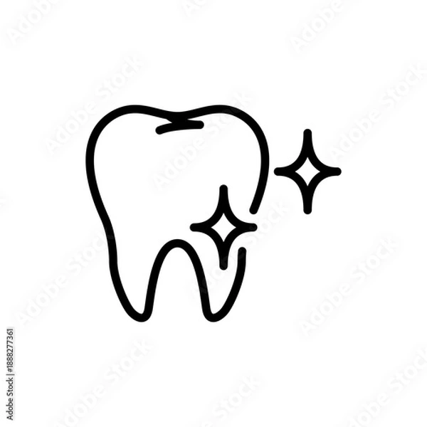 Obraz 歯のホワイトニングをイメージしたアイコン