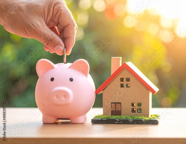 Obraz Saving for home ownership concept