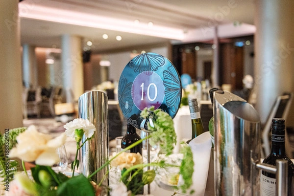 Fototapeta reception table