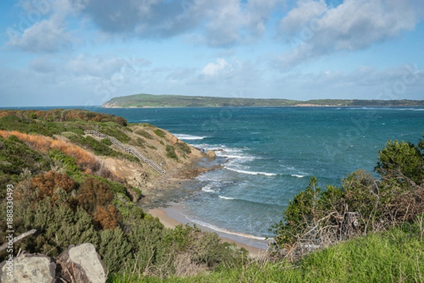 Fototapeta view from the beach