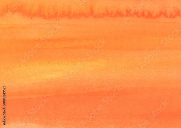 Obraz 紙の質感のある柔らかオレンジと黄色の水彩背景素材