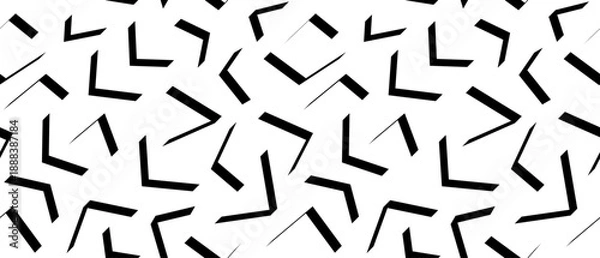 Fototapeta Seamless pattern with lines. Abstract pattern from lines. Hand drawn abstract pattern. Minimal style. Flat style 