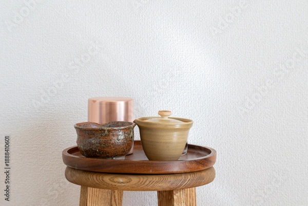 Obraz 朝のお茶のセット