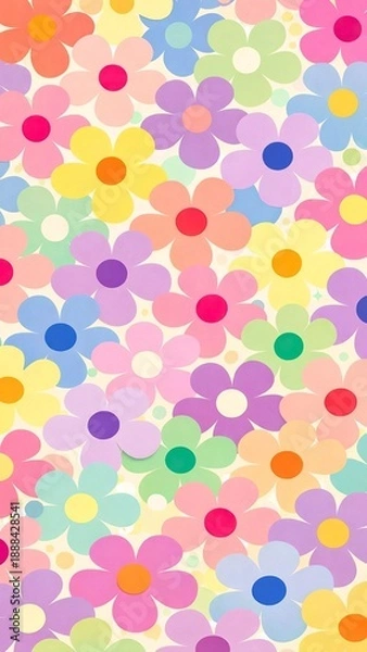 Obraz Colorful Floral Pattern Abstract Background
