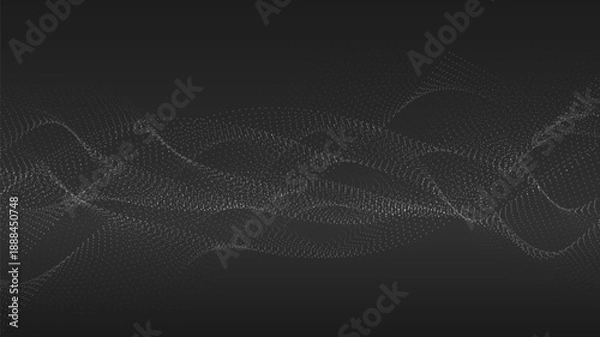 Obraz Abstract glitter and dots particle element background technology style.