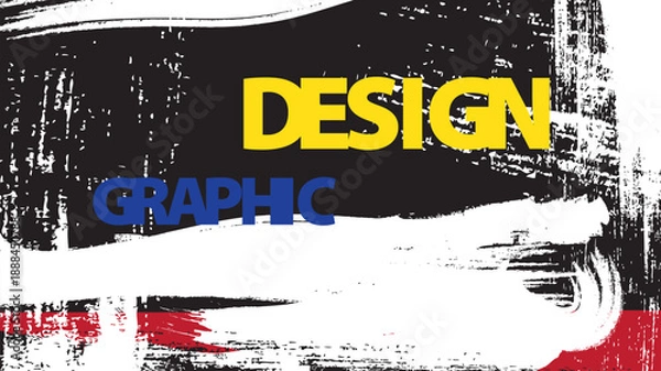 Obraz Abstract grunge freeform on background.