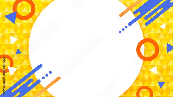 Obraz ポップな幾何学ポリゴン背景