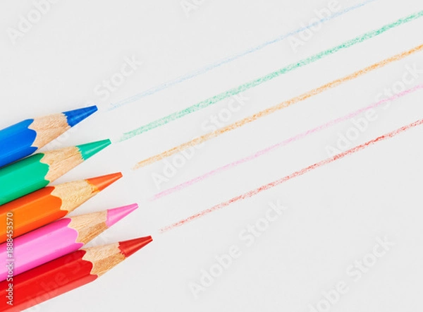 Obraz ポップな色鉛筆