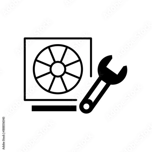 Obraz 換気設備工事をイメージしたアイコン