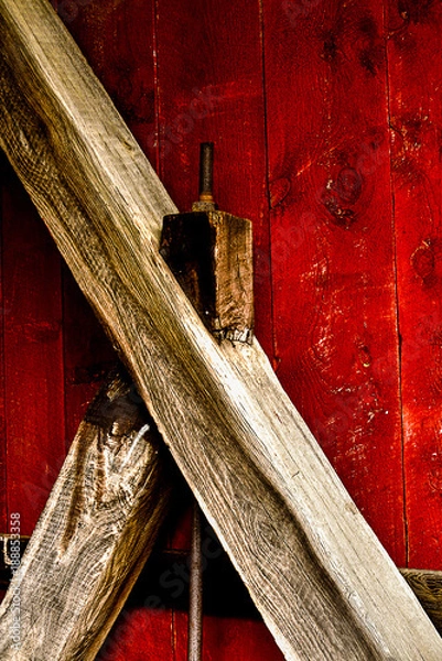 Obraz Covered Bridge Timbers