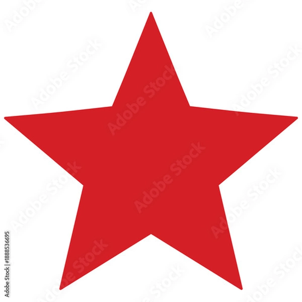 Obraz red star icon
