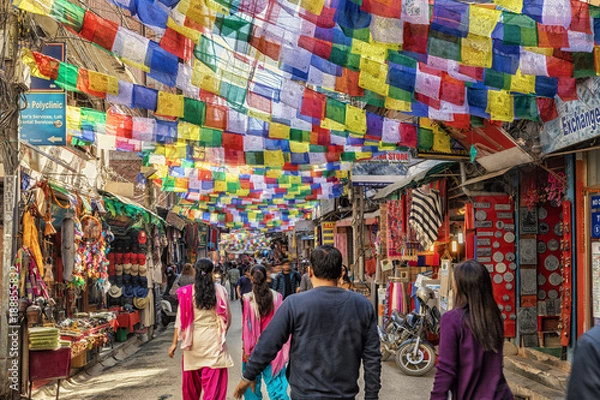 Fototapeta Thamel, Katmandu, Nepal