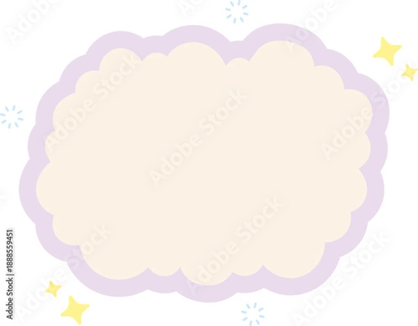 Fototapeta Cloud Text Box Graphic