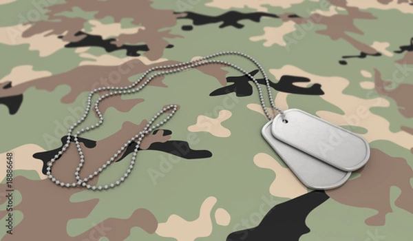 Obraz Army Background Dog Tags