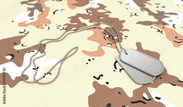 Obraz Desert Background Dog Tags