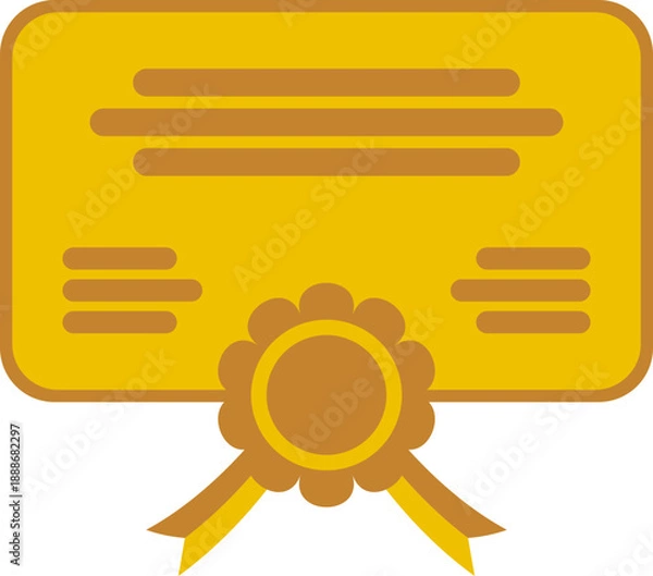 Fototapeta Certificate Icon
