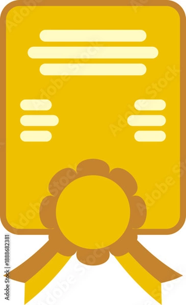 Fototapeta Certificate Icon