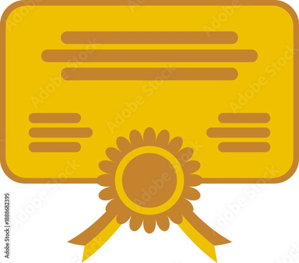 Fototapeta Certificate Icon