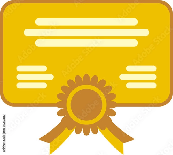 Fototapeta Certificate Icon