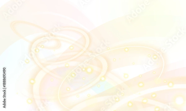 Obraz 光の輪が連なっている背景透過イラスト